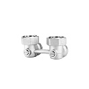 H-блок нижнего подключения Varmega 3/4"EKх3/4"EK НР-ВР, УГЛОВОЙ, для двухтрубных систем с доставкой в NAME